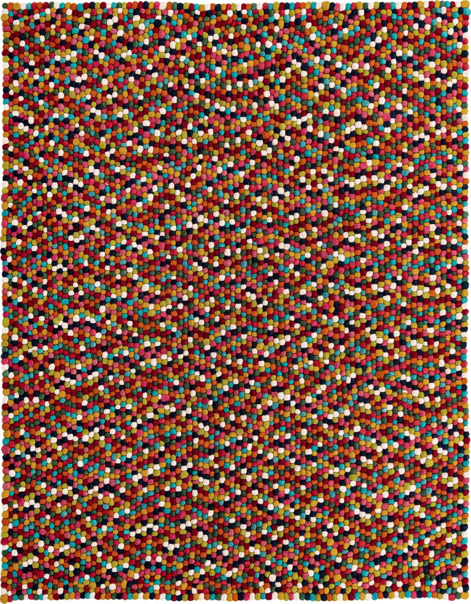 8' x 10' Hawthorne · Polka dots Wool Rug, multi