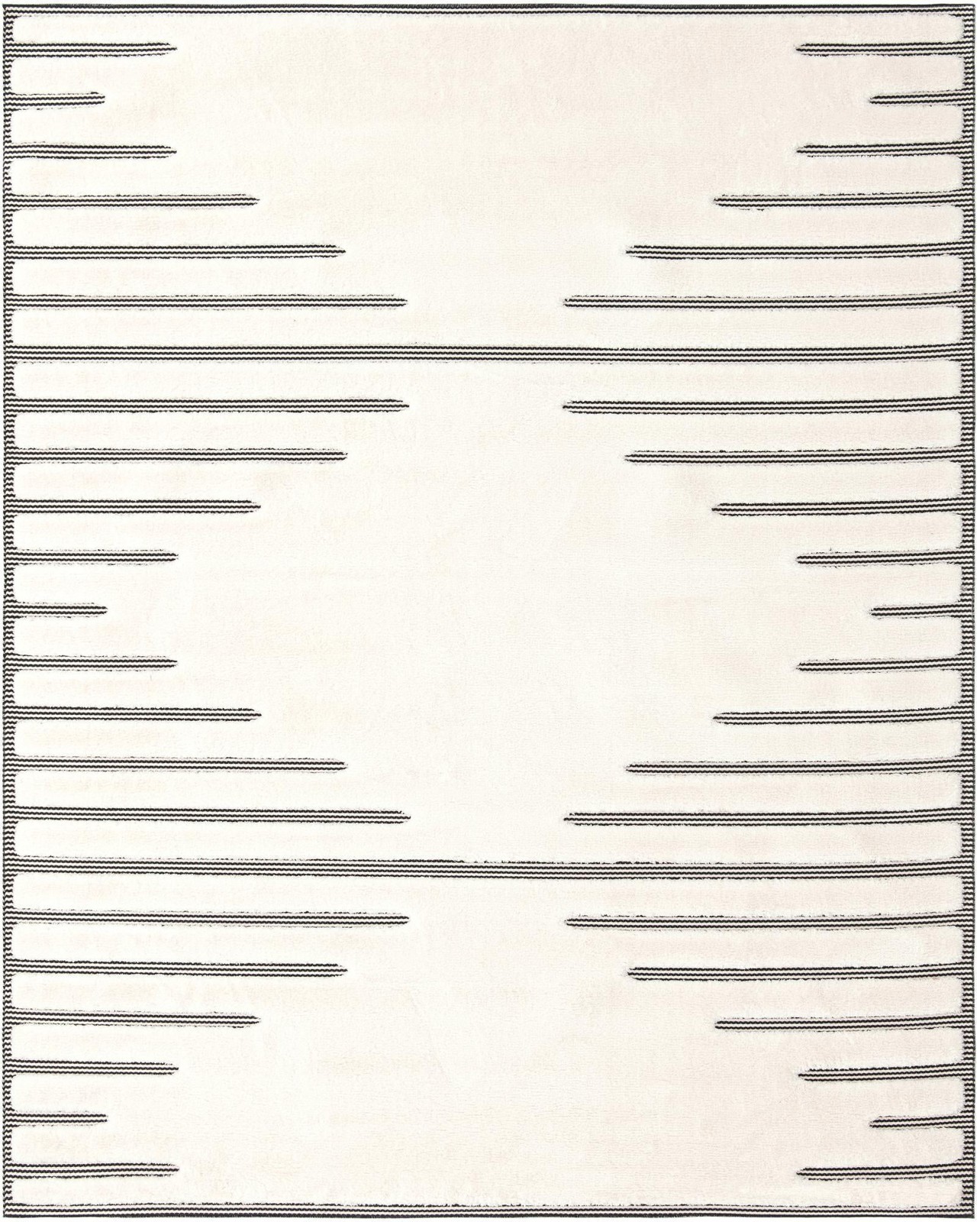 7' 10 x 10' Hibbert · Abstract rug, ivory white