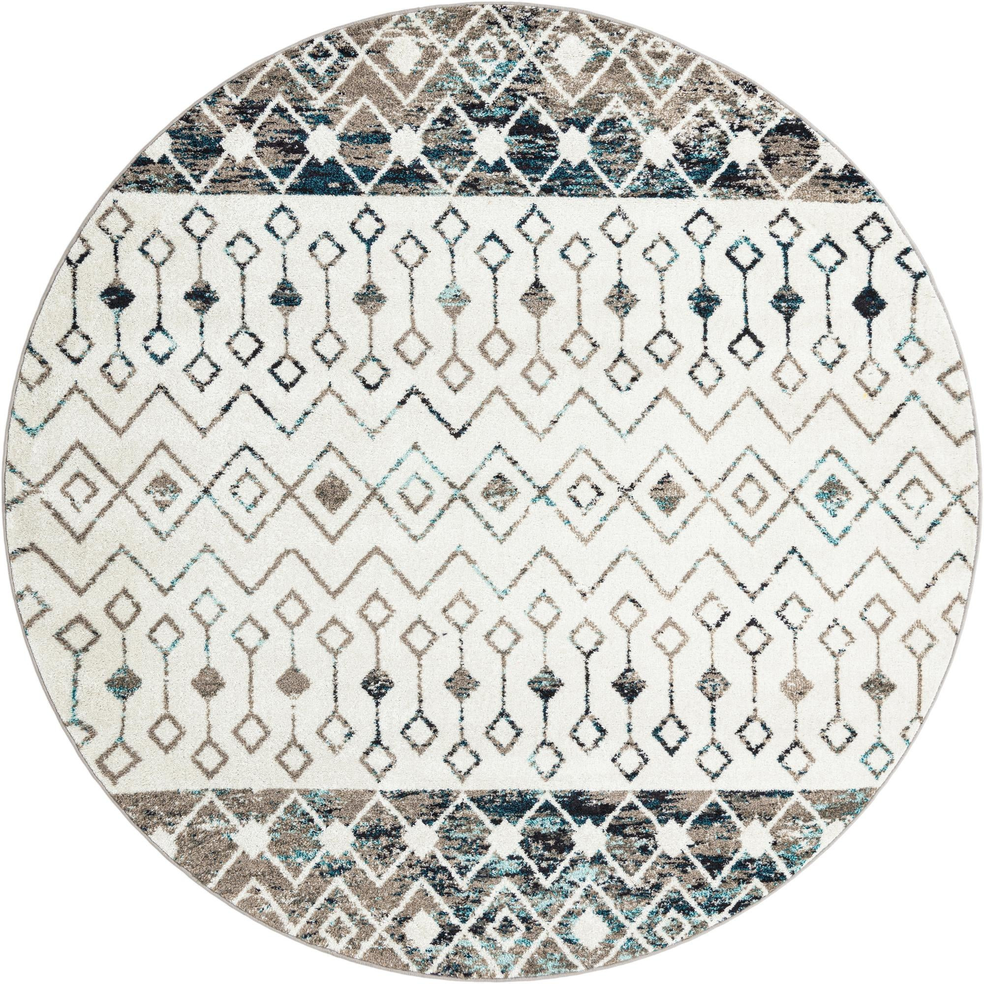 7' 10 x 7' 10 Vernon · Border rug