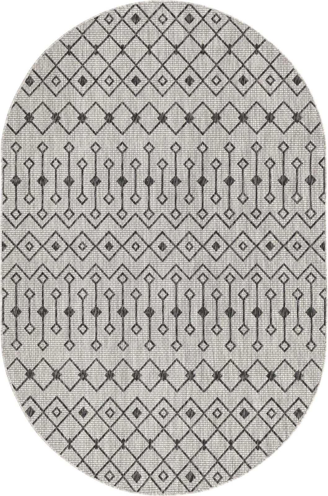 5' 3 x 8' Kearney · Diamond Outdoor Rug, gray