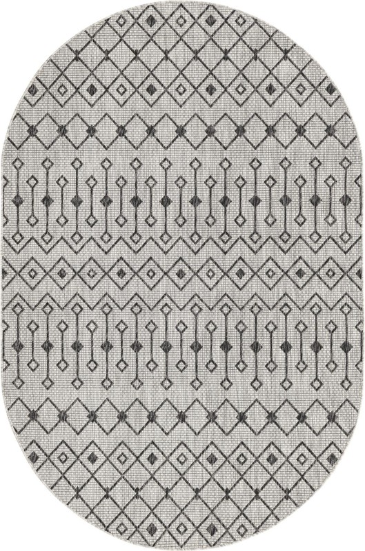 5' 3 x 8' Kearney · Diamond Outdoor Rug, gray
