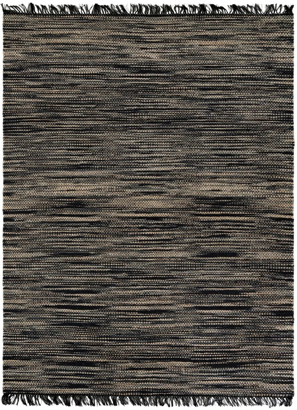 9' x 12' Barrett · Striped rug, navy and ivory
