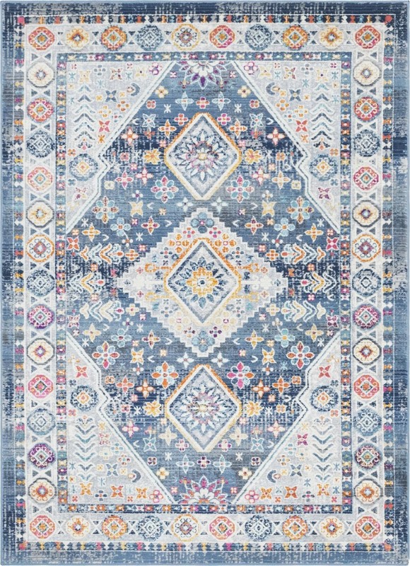 Eads · Border rug, blue