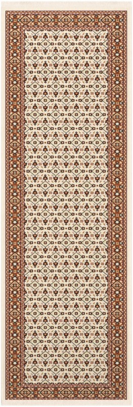 Fenton · Border rug, ivory and dusty pink