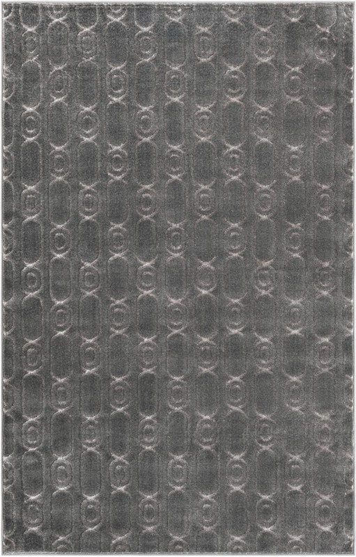 Renwick · Geometric lattice rug, gray and silver
