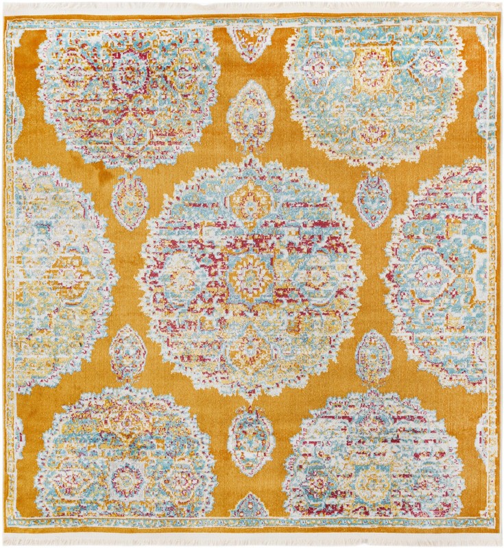 Mather · Border rug, orange