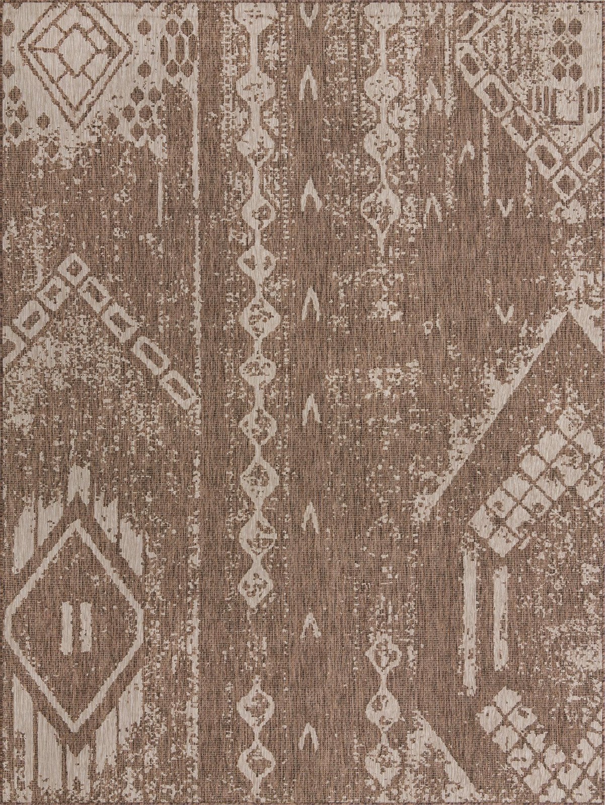 9' x 12' Wildman · Diamond Outdoor Rug, brown