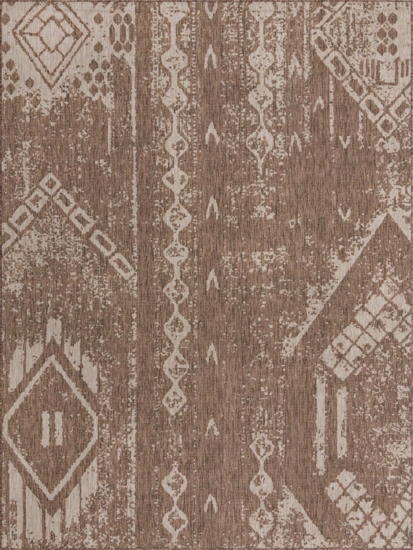 9' x 12' Wildman · Diamond Outdoor Rug, brown