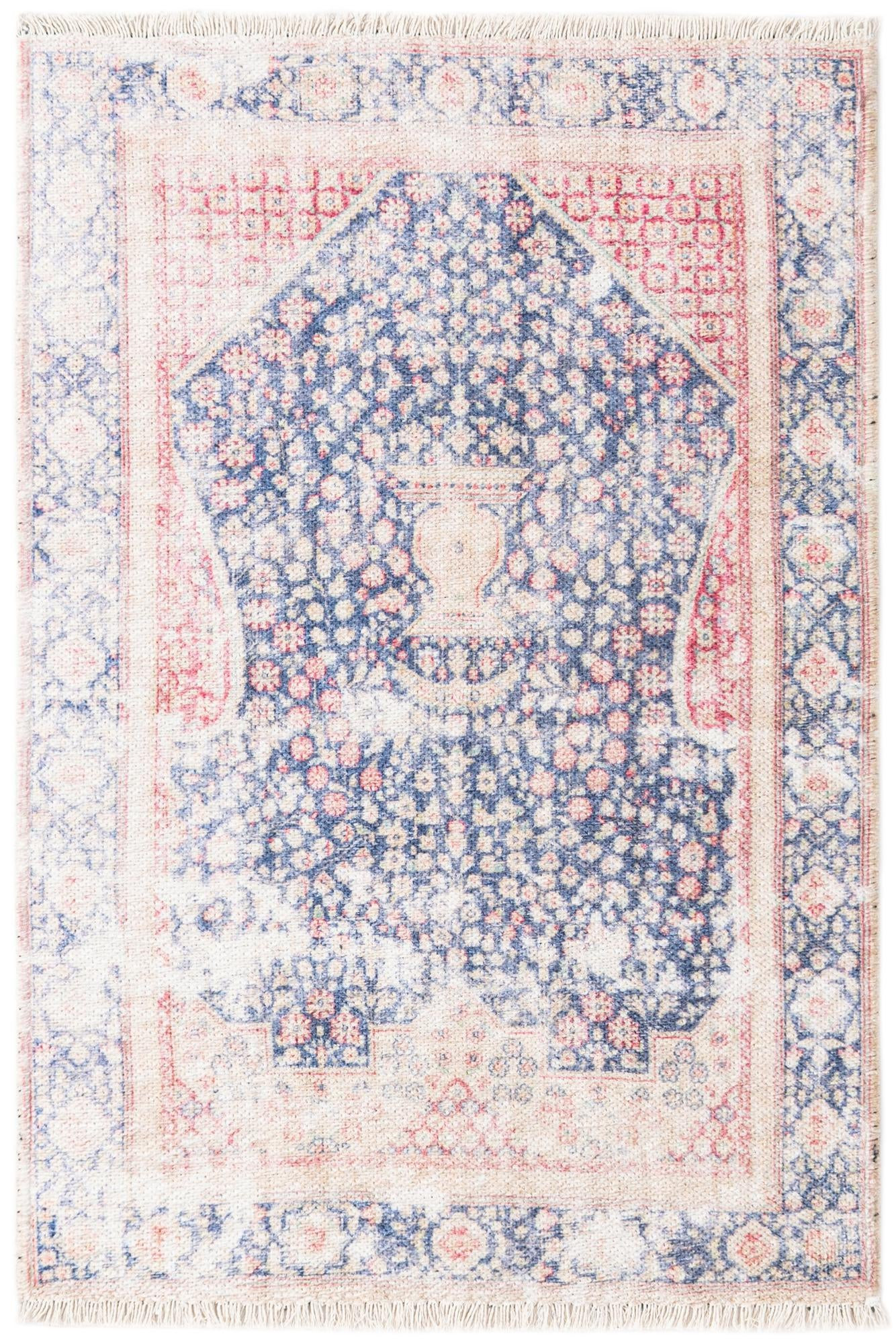 2' x 3' 1 Ruidoso · Border rug, navy blue
