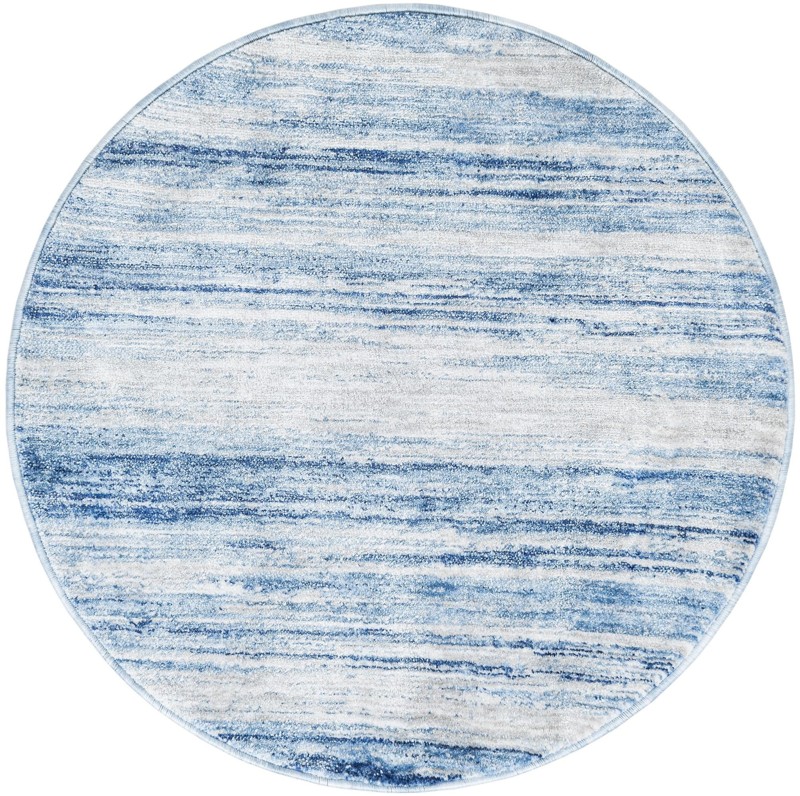 3' 3 x 3' 3 Cheever · Abstract rug, blue ivory