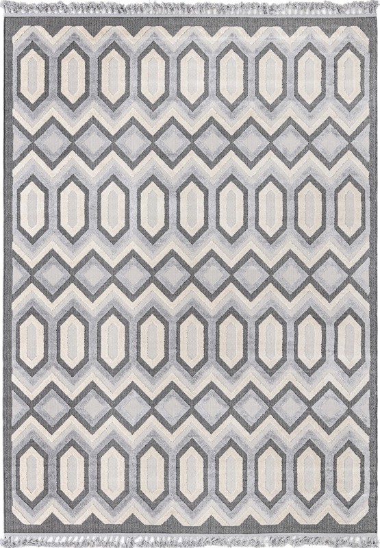 9' x 12' Roddy · Chevron rug, charcoal
