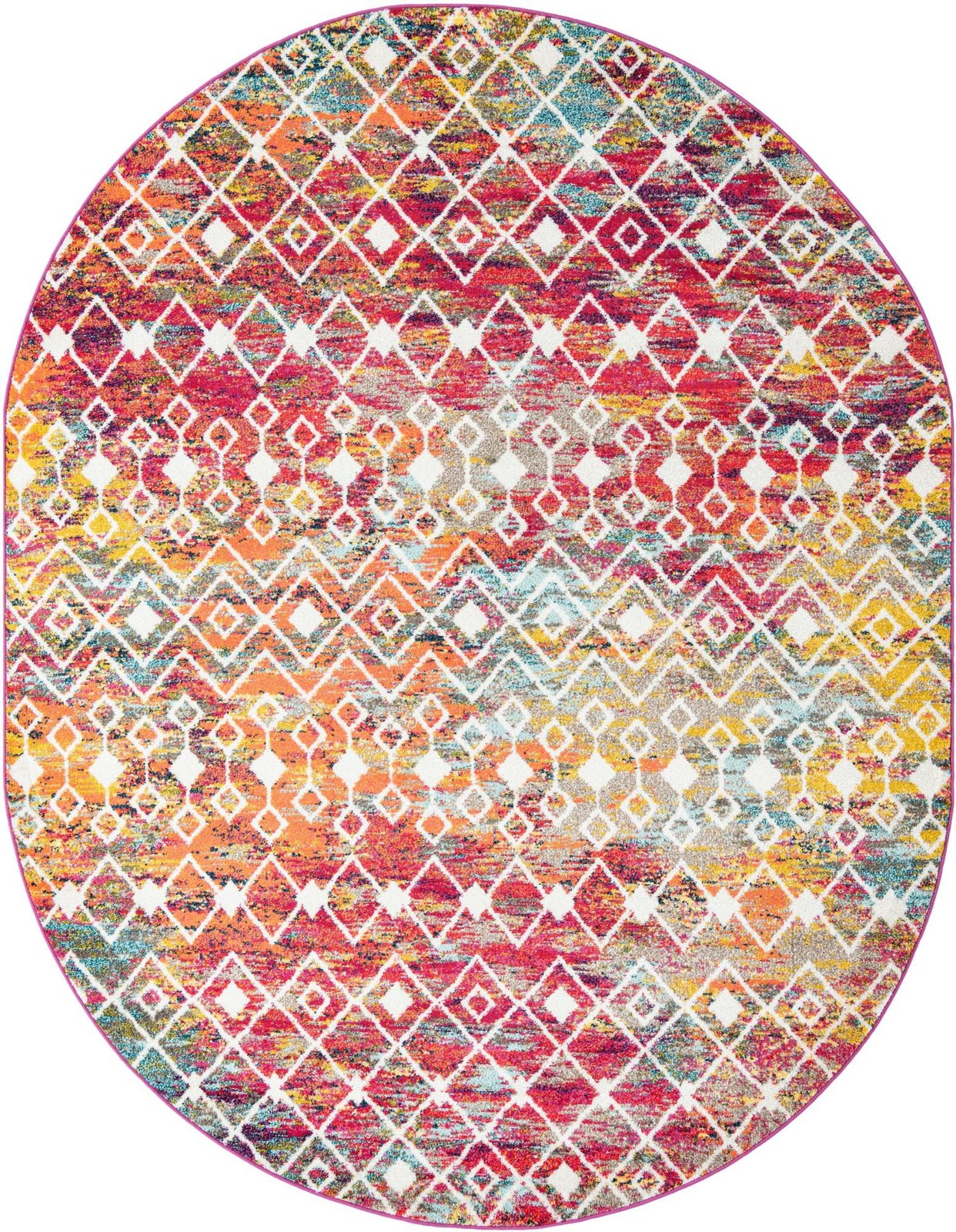 7' 10 x 10' Boswell · Diamond rug, multi