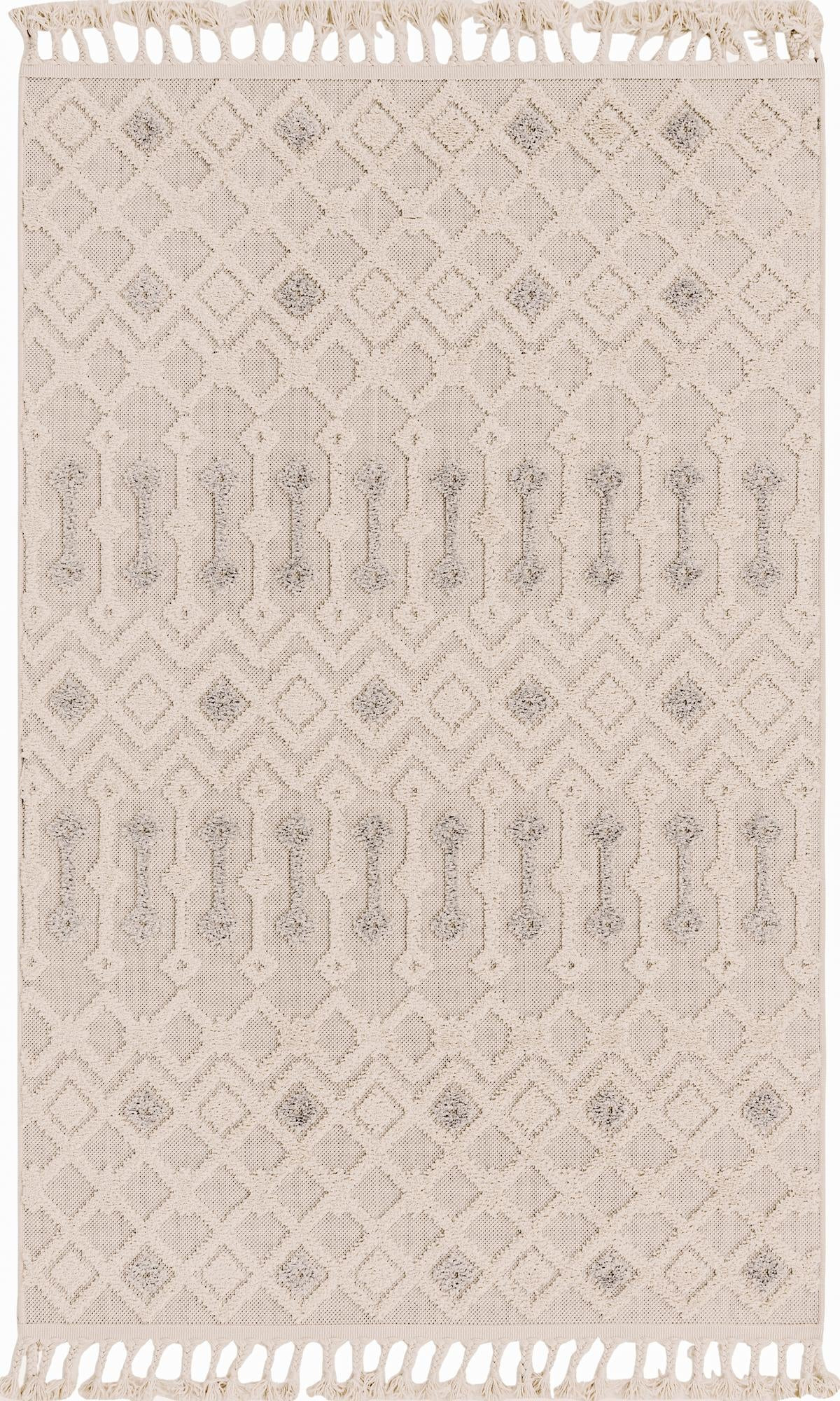 4' x 6' Rothwell · Diamond rug, sandy beige