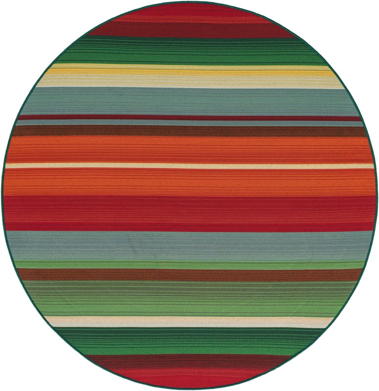 5' x 5' Lomax · Abstract Outdoor Rug