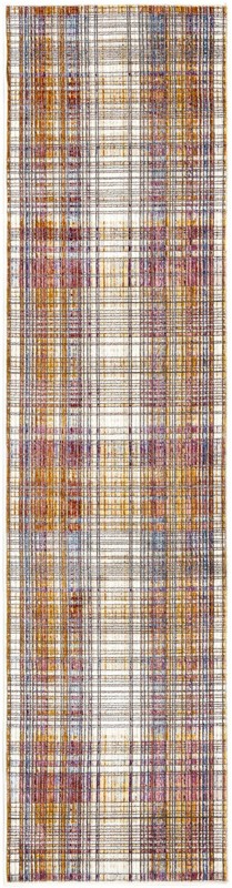 Denham · Plaid rug, multi and ivory