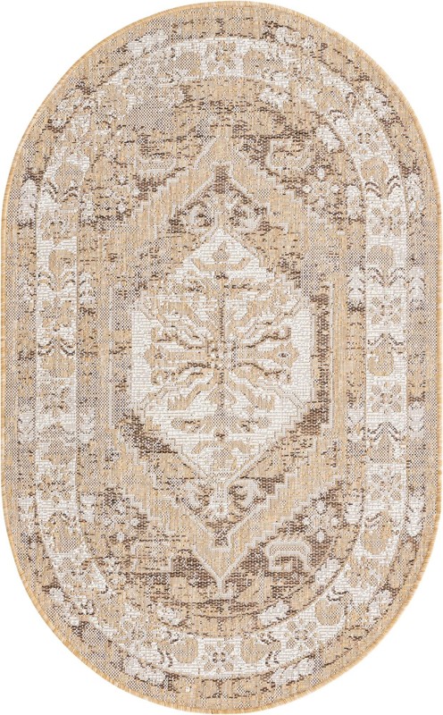 Wylie · Border Outdoor Rug, natural