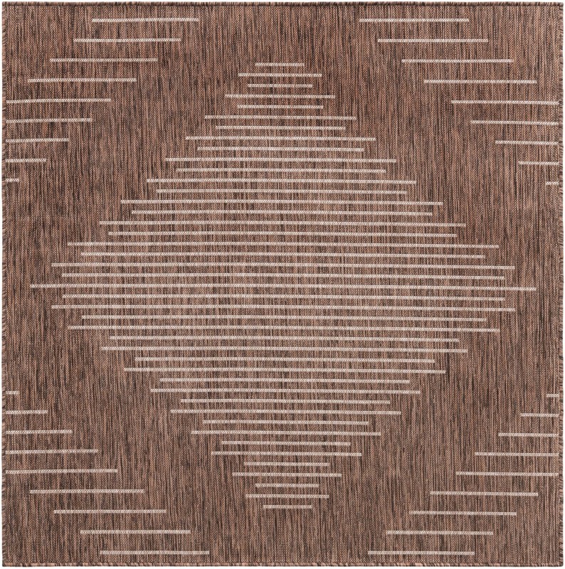 5' 3 x 5' 3 Harlow · Diamond Outdoor Rug, brown