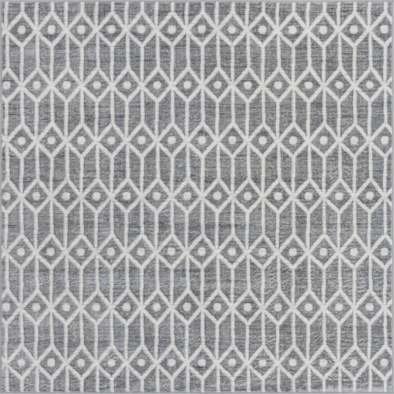 Vincent · Diamond rug, grey