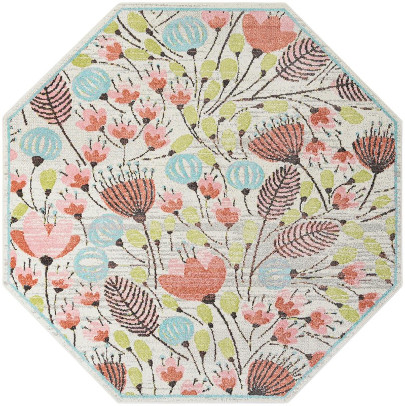 Duluth · Floral / botanical rug, ivory