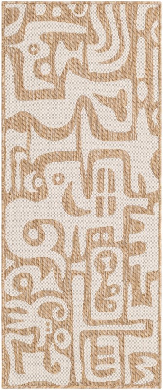 Hungerford · Abstract Outdoor Rug, taupe