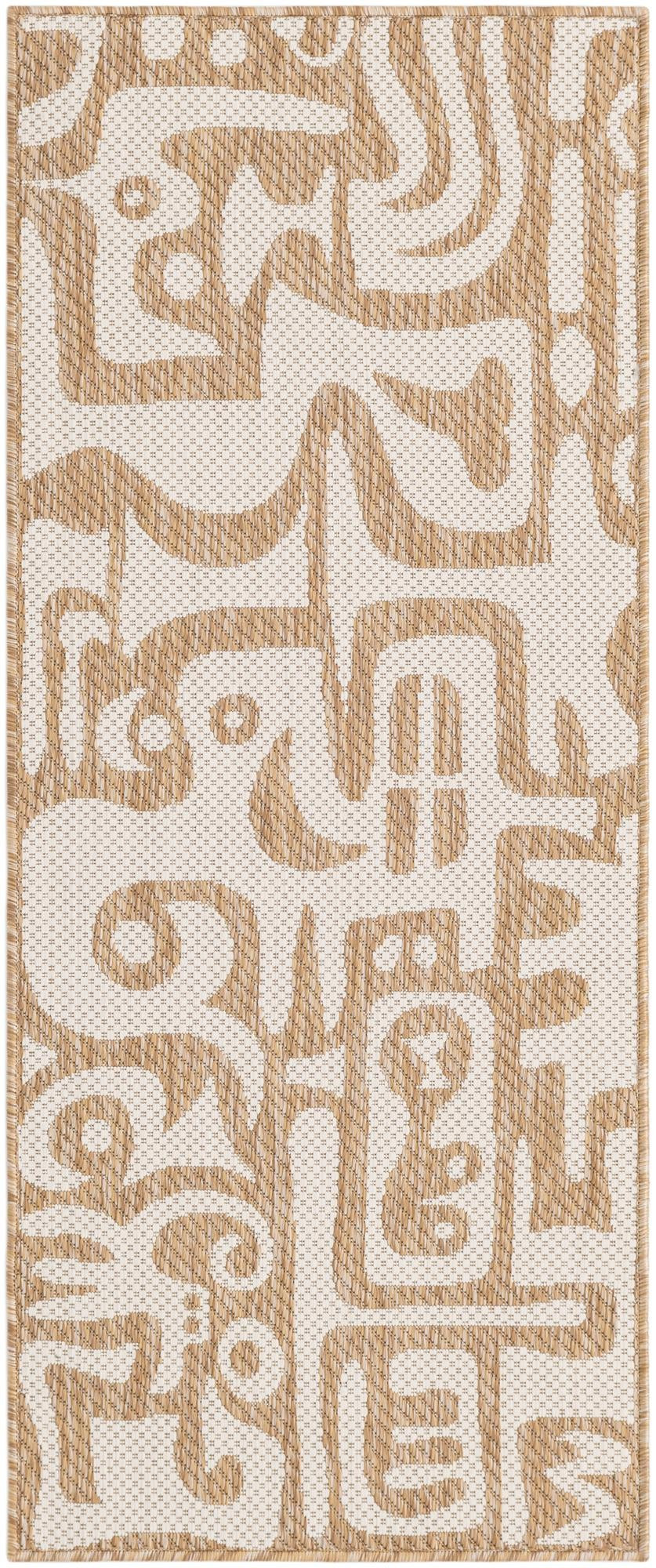 2' x 5' 3 Hungerford · Abstract Outdoor Rug, taupe