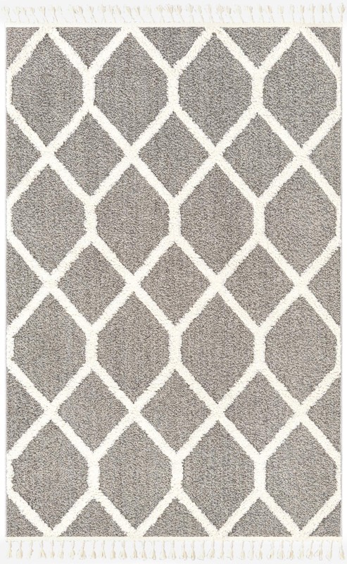 5' 3 x 8' Kirkwood · Diamond rug, gray