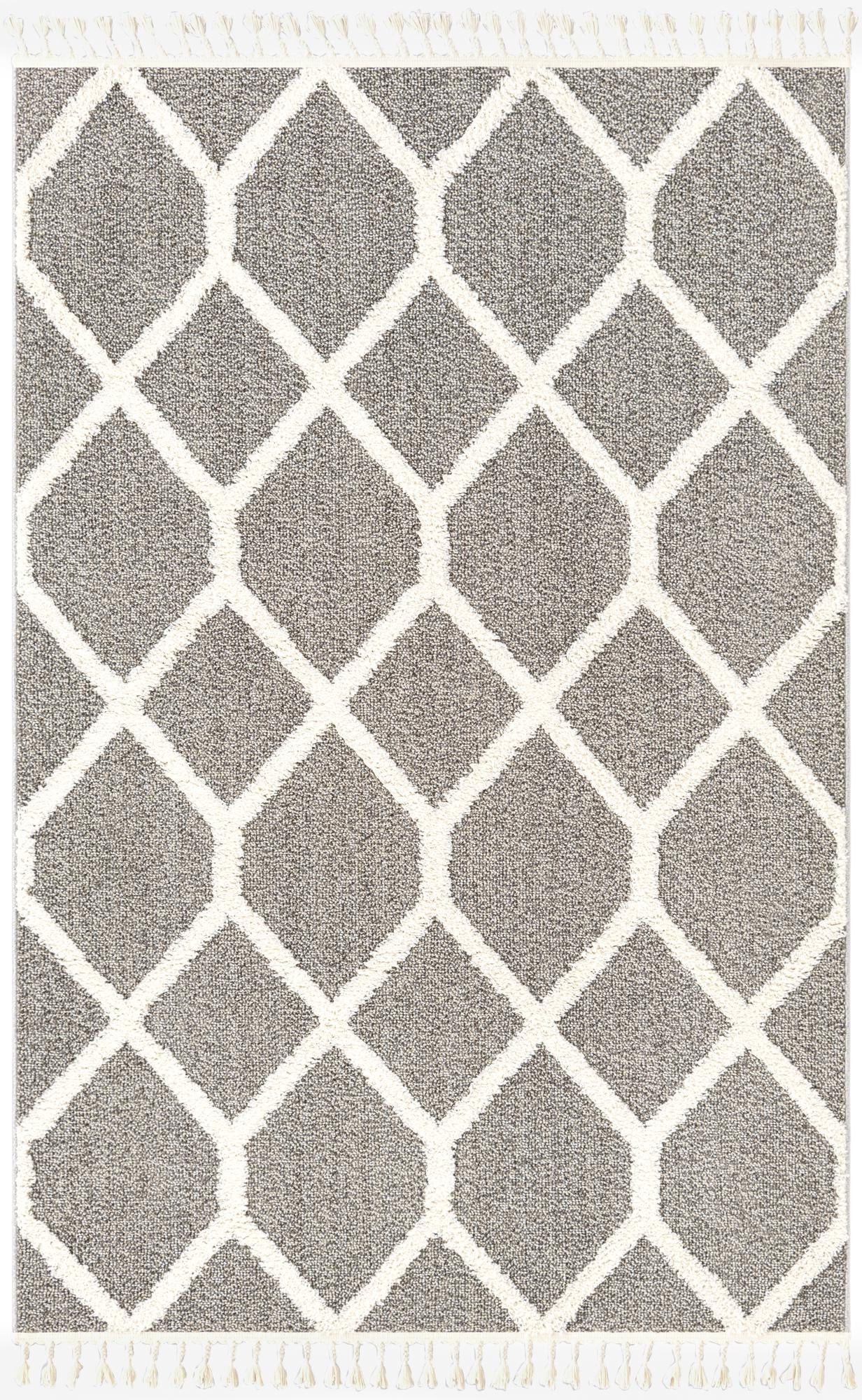 5' 3 x 8' Kirkwood · Diamond rug, gray