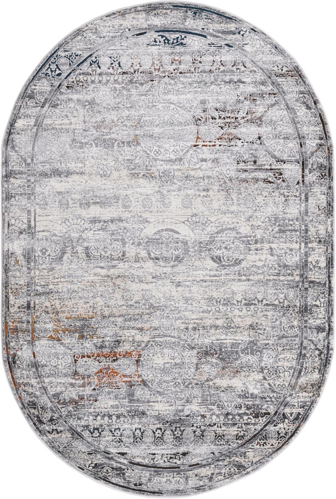 5' 3 x 8' Thrupp · Border rug, multi