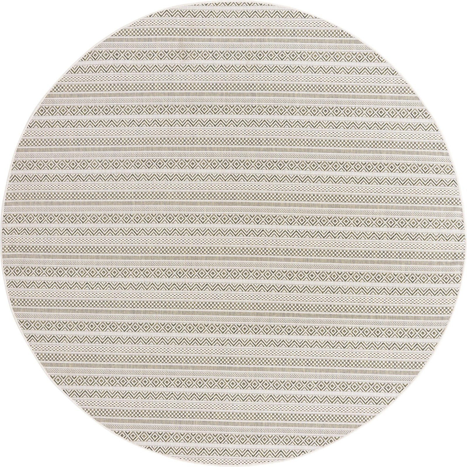 7' 10 x 7' 10 Merlin · Geometric Outdoor Rug, green