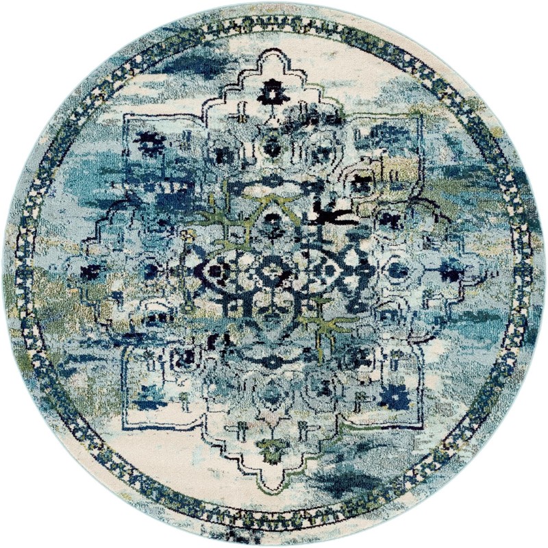 6' x 6' Lucas · Abstract Washable Rug