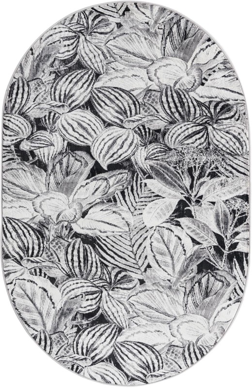 4' x 6' Herrick · Floral / botanical rug, charcoal