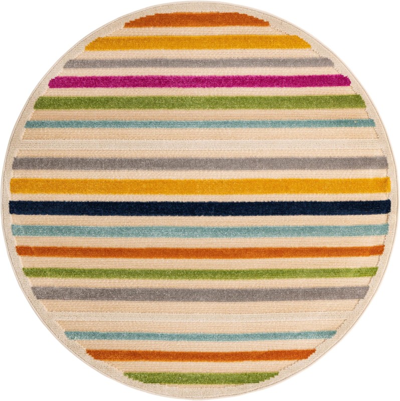 5' 3 x 5' 3 Wesley · Border Outdoor Rug, beige