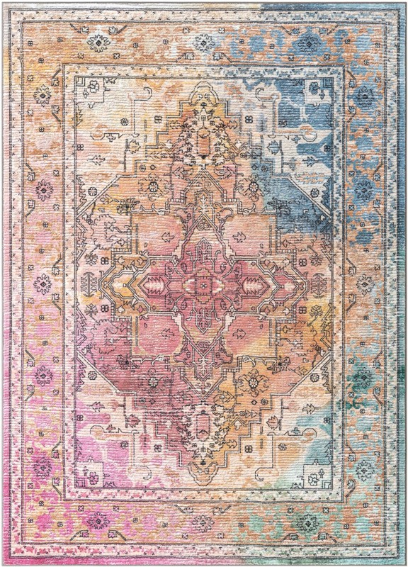 6' 7 x 9' Kinsey · Border rug, multi
