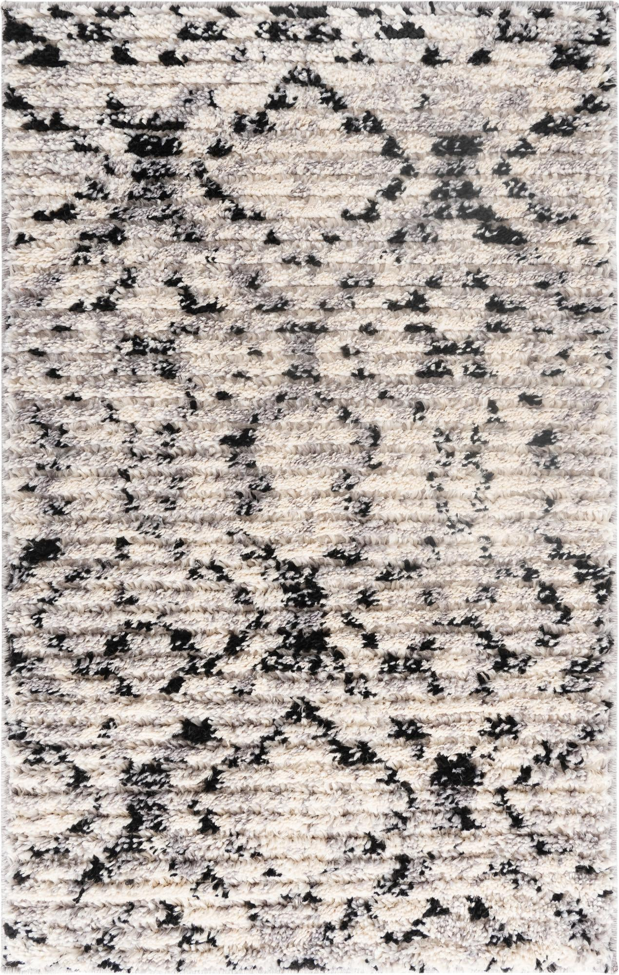 2' x 3' Tilden · Diamond rug, ivory