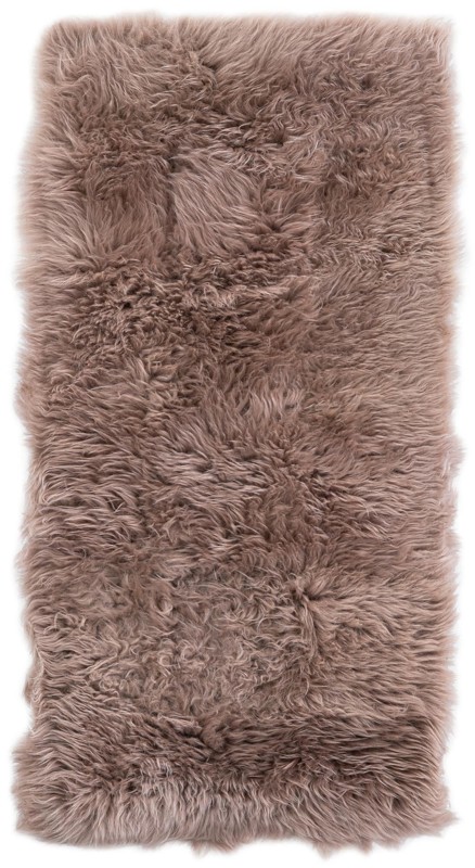 2' x 4' Oscar · Solid Shag Rug, beige