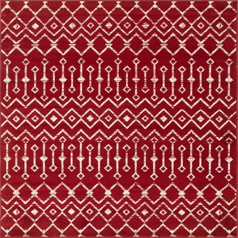 Dudley · Chevron rug, red