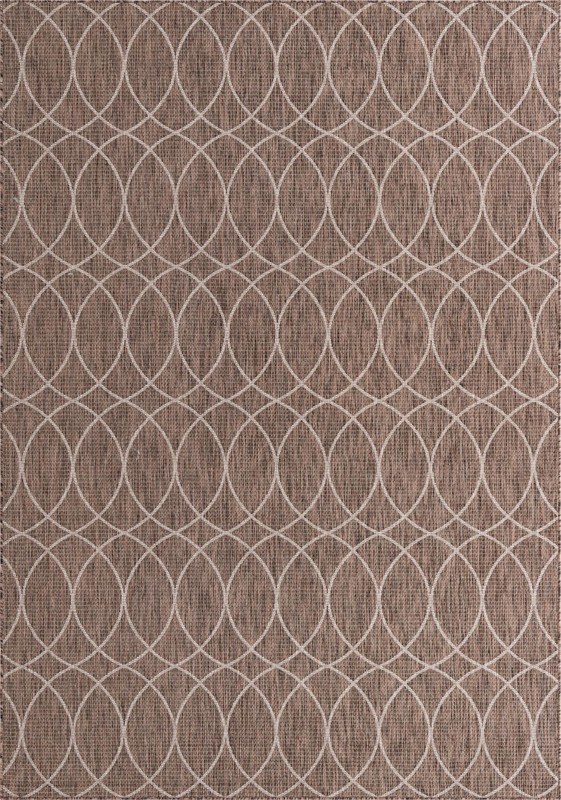 7' 10 x 11' Atkins · Geometric Outdoor Rug, brown