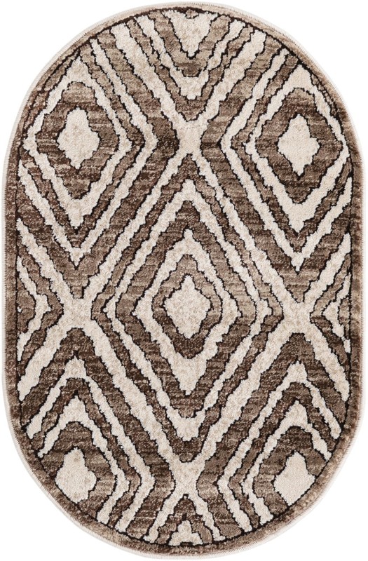 2' x 3' Brattleboro · Diamond rug, chocolate brown