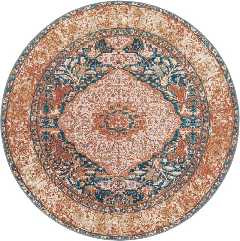 6' x 6' Lomax · Border Outdoor Rug