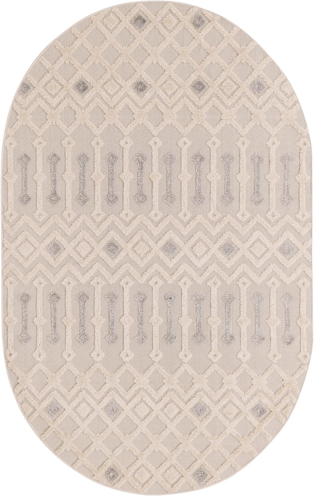5' 3 x 8' Rothwell · Diamond rug, sandy beige