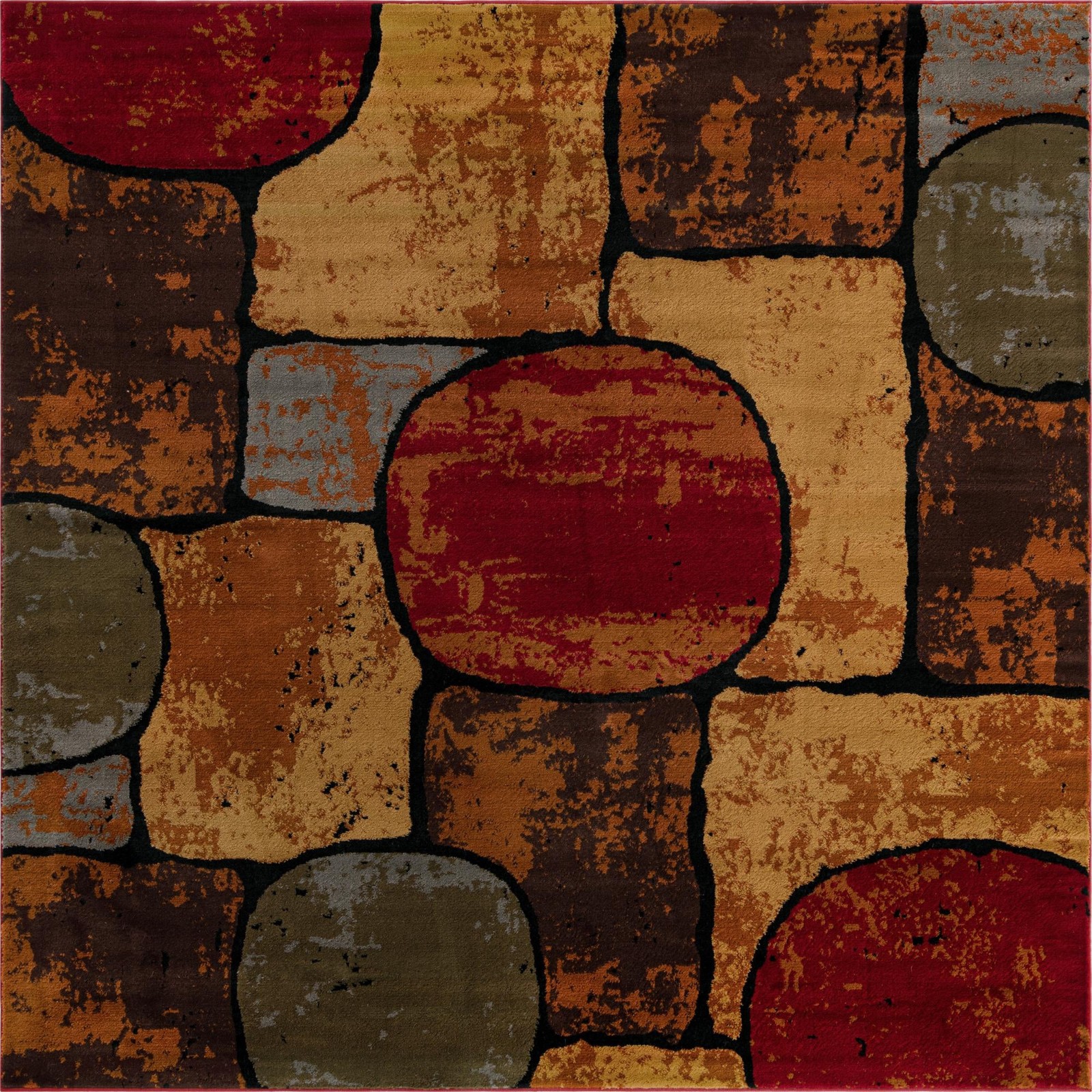 7' 10 x 7' 10 Eagan · Abstract rug, multi