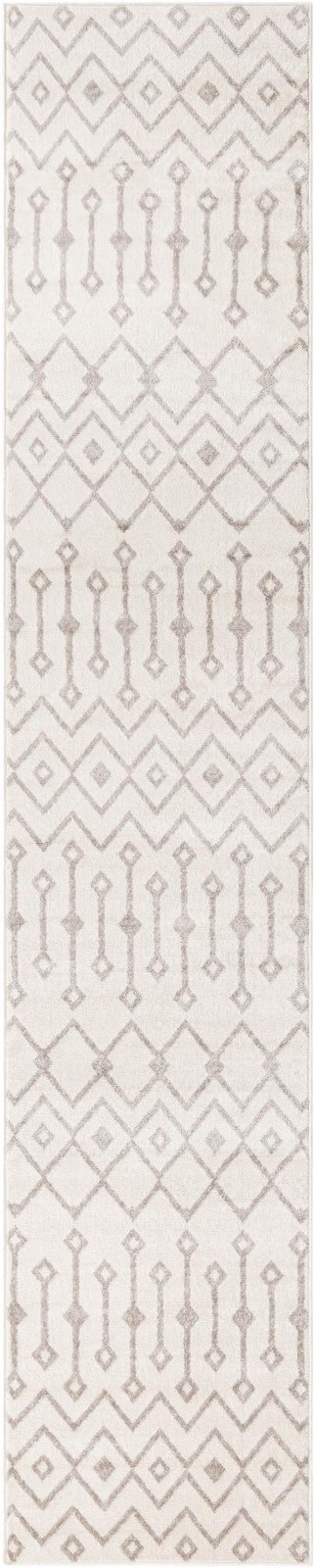 2' 7 x 13' Eugene · Chevron rug, pearl