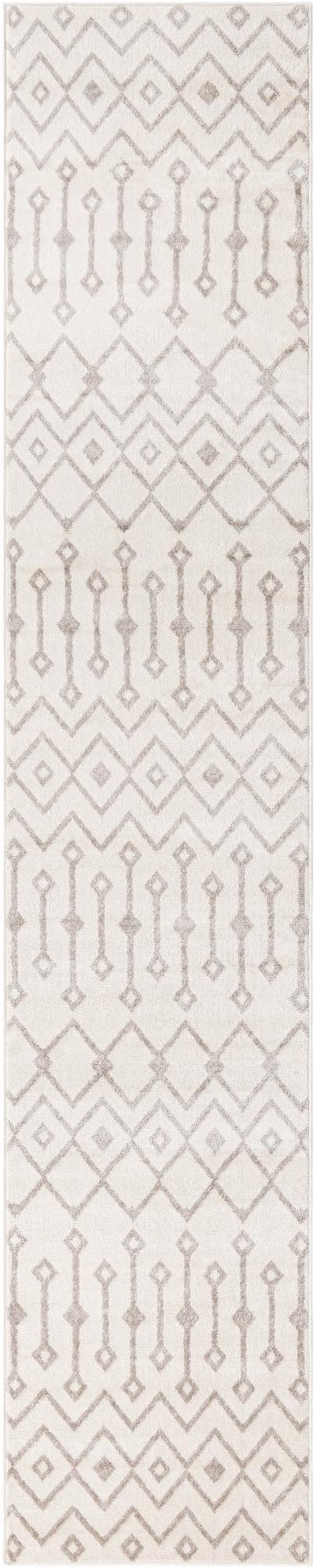 2' 7 x 13' Eugene · Chevron rug, pearl