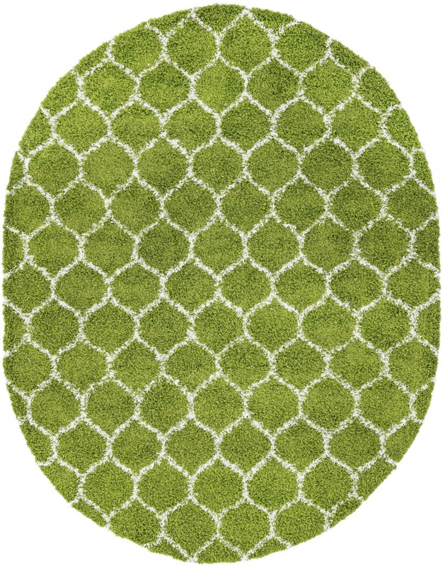 7' 10 x 10' Barnett · Lattice Shag Rug, green