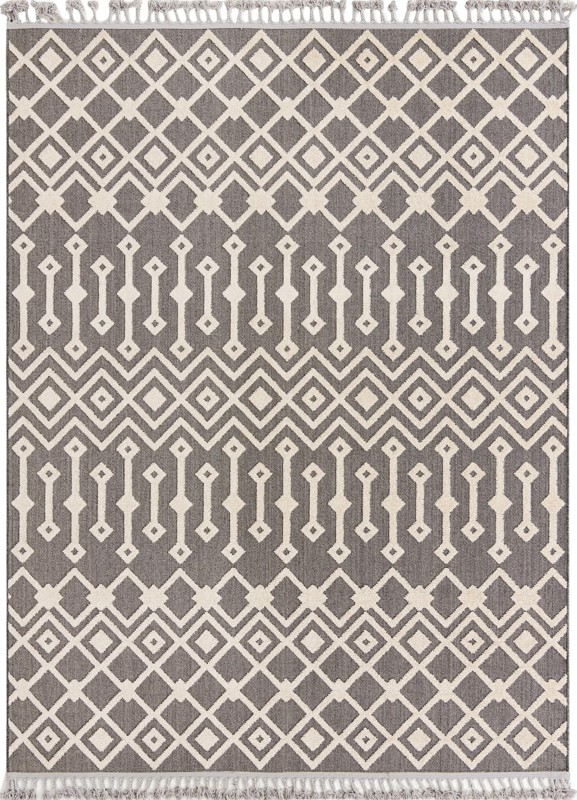 7' 10 x 10' Rothwell · Chevron rug, charcoal