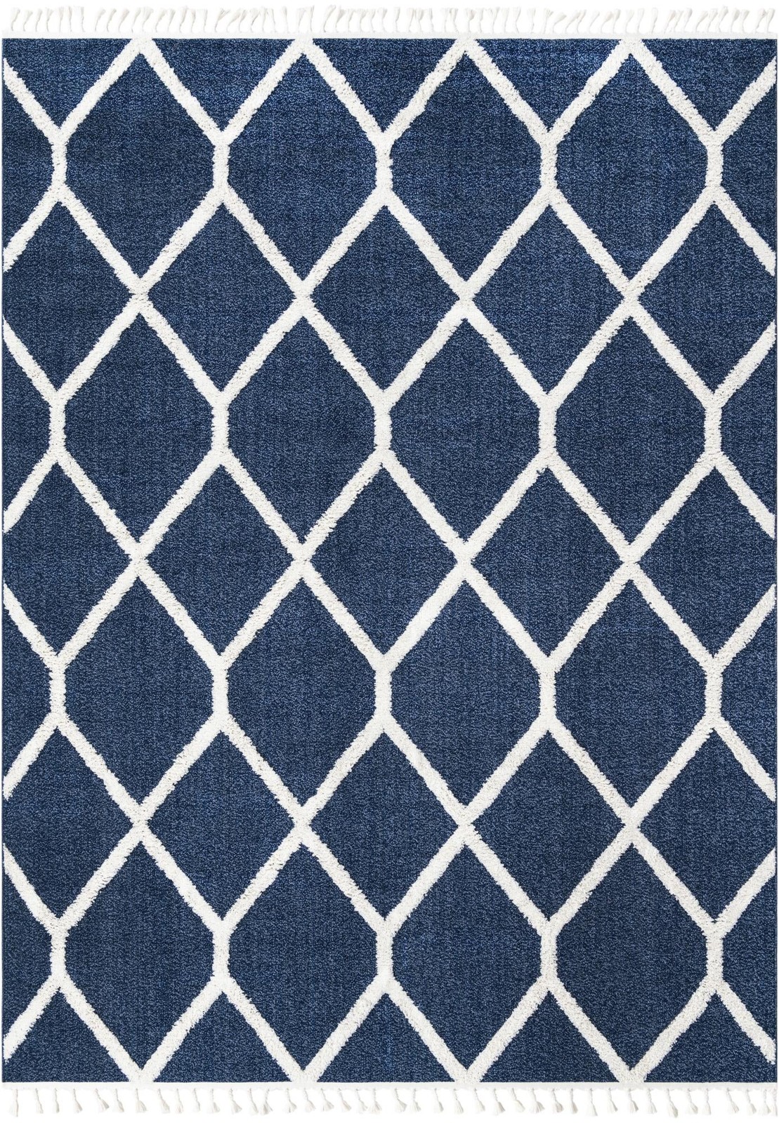 9' x 12' Kirkwood · Diamond rug, blue