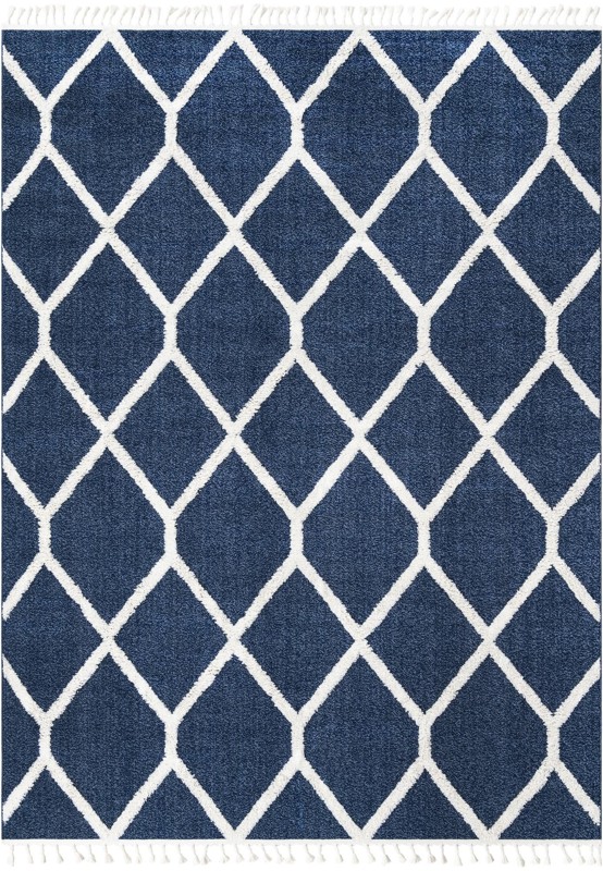 Kirkwood · Diamond rug, blue