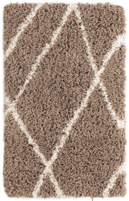 3' x 5' 3 Rockingham · Diamond Shag Rug, khaki