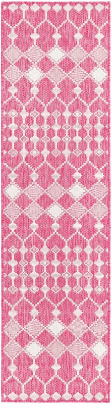 2' x 8' Ramsden · Diamond Outdoor Rug, magenta