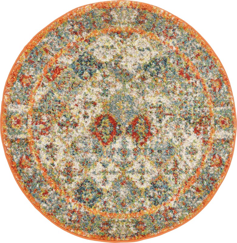 3' 3 x 3' 3 Spofford · Border rug